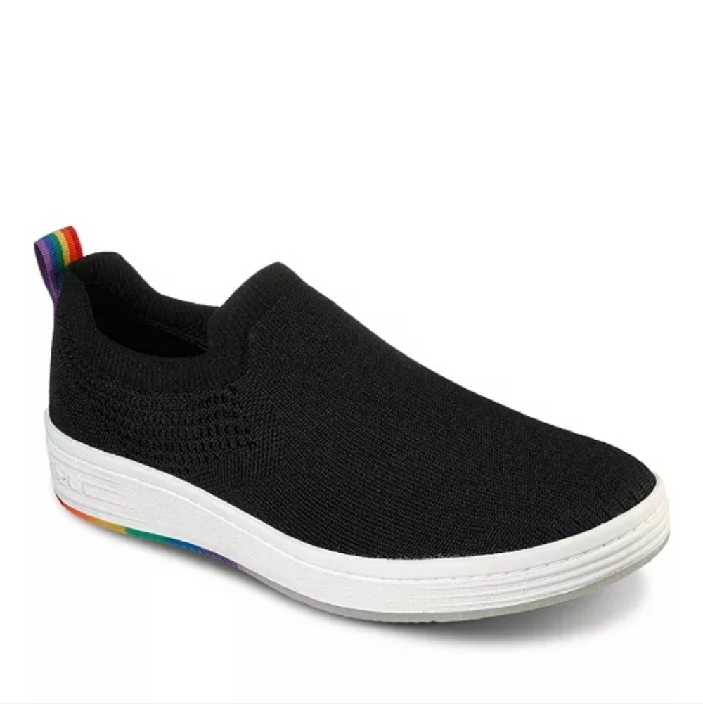 Mark Nason Women's Slip-on Shoes Sneakers Size 6.5 Black Platform Rainbow.